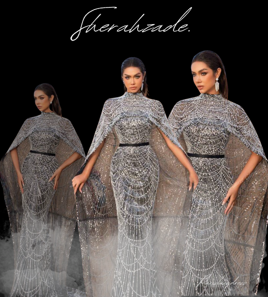 Robe avec cape - Sherahzade